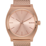 mirar educacion fisica Nixon contador de tiempo milanesa todo oro rosa 86XRT266