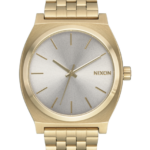 mirar educacion fisica Nixon contador de tiempo oro claro/blanco vintage 86XRT44
