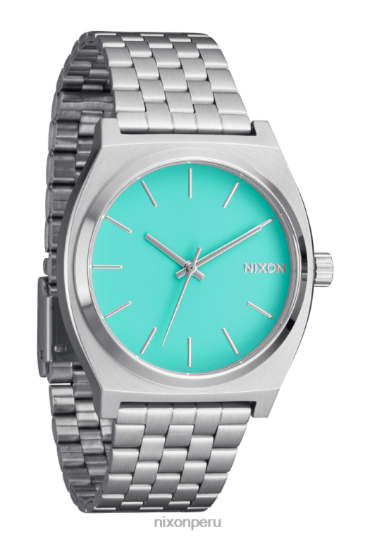 mirar educacion fisica Nixon contador de tiempo plata/turquesa 86XRT38 - Image 2
