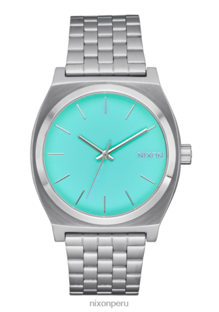 mirar educacion fisica Nixon contador de tiempo plata/turquesa 86XRT38