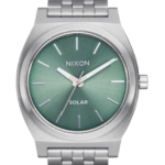 mirar educacion fisica Nixon contador de tiempo solar rayo de sol plata/jade 86XRT102