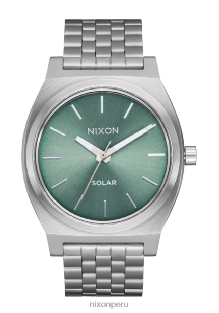 mirar educacion fisica Nixon contador de tiempo solar rayo de sol plata/jade 86XRT102