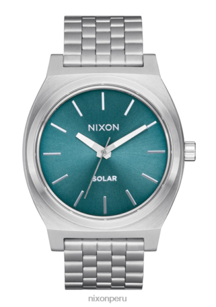 mirar educacion fisica Nixon contador de tiempo solar rayo de sol plateado/azul polvoriento 86XRT101