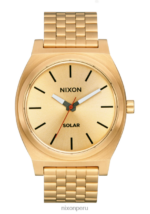mirar educacion fisica Nixon contador de tiempo solar todo dorado/negro 86XRT100
