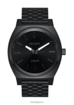 mirar educacion fisica Nixon contador de tiempo solar todo negro/blanco 86XRT103