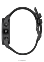 mirar educacion fisica Nixon crono centinela de cuero negro mate/dorado/negro 86XRT107 - Image 2