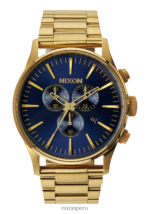 mirar educacion fisica Nixon crono centinela rayo de sol dorado/azul 86XRT76