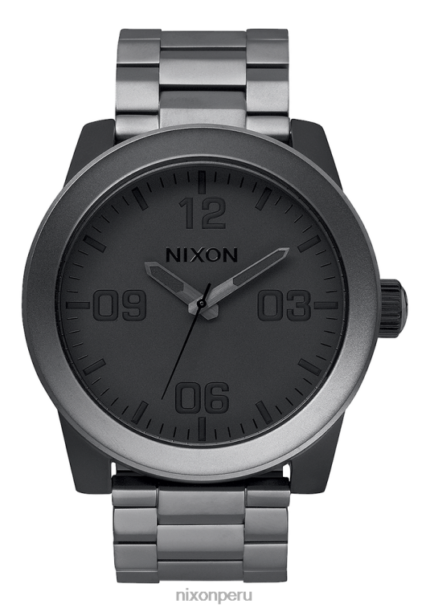 mirar educacion fisica Nixon cuerpos de acero inoxidable negro mate/bronce mate 86XRT65