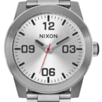 mirar educacion fisica Nixon cuerpos de acero inoxidable plata blanca 86XRT70