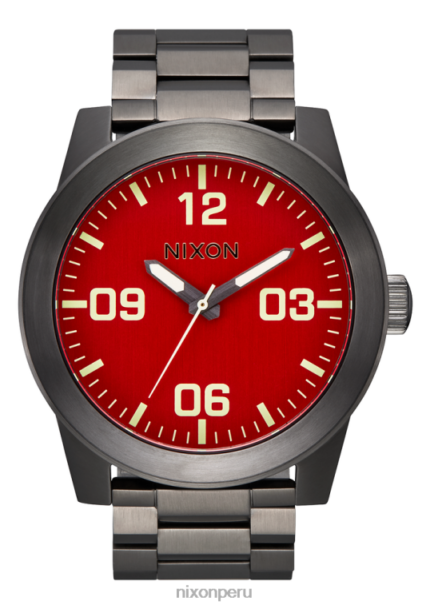 mirar educacion fisica Nixon cuerpos de acero inoxidable rojo/bronce 86XRT69