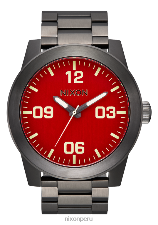 mirar educacion fisica Nixon cuerpos de acero inoxidable rojo/bronce 86XRT69 - Image 1