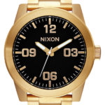 mirar educacion fisica Nixon cuerpos de acero inoxidable todo dorado/negro 86XRT68