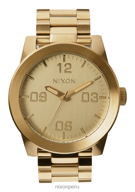 mirar educacion fisica Nixon cuerpos de acero inoxidable todo oro 86XRT64 - Image 1