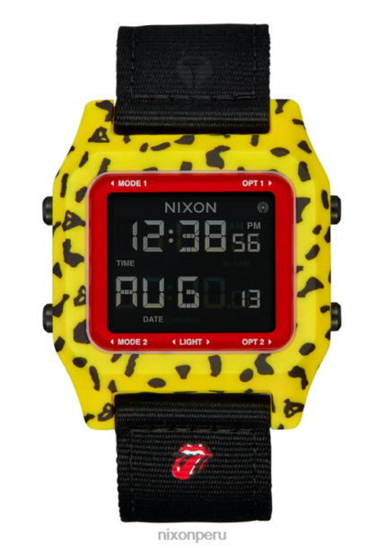 mirar educacion fisica Nixon grapa de piedras rodantes amarillo/negro 86XRT217
