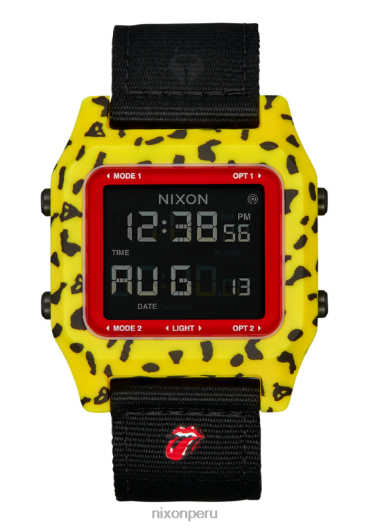 mirar educacion fisica Nixon grapa de piedras rodantes amarillo/negro 86XRT217 - Image 1