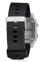 mirar educacion fisica Nixon grapa negro plata 86XRT144 - Image 3
