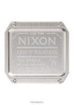 mirar educacion fisica Nixon grapa negro plata 86XRT144 - Image 4