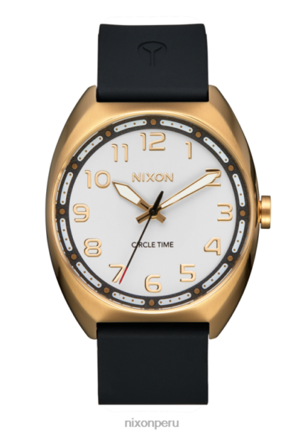 mirar educacion fisica Nixon mójol oro claro/blanco 86XRT113