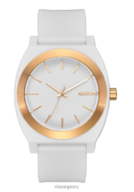 mirar educacion fisica Nixon oportunidad de contar el tiempo blanco/oro mate 86XRT92