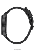 mirar educacion fisica Nixon patrulla de cuero negro/plata 86XRT106 - Image 2
