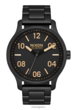 mirar educacion fisica Nixon patrulla negro mate/oro 86XRT124