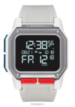 mirar educacion fisica Nixon régulo blanco/gris 86XRT157