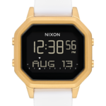 mirar educacion fisica Nixon sirena de acero inoxidable oro/blanco 86XRT206