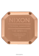 mirar educacion fisica Nixon sirena de acero inoxidable oro rosa/mármol rosa 86XRT211 - Image 5