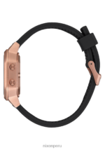 mirar educacion fisica Nixon sirena de acero inoxidable oro rosa/negro 86XRT204 - Image 2