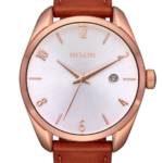 mirar educacion fisica Nixon thalia cuero oro rosa/blanco 86XRT260