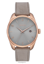 mirar educacion fisica Nixon thalia cuero rayo de sol gris/oro rosa/gris 86XRT258