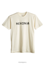 ropa educacion fisica Nixon camiseta base repreve natural/negro 86XRT506