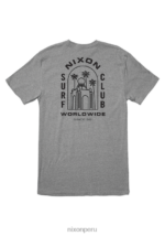 ropa educacion fisica Nixon camiseta del templo gris jaspeado oscuro 86XRT491 - Image 2