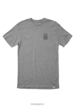 ropa educacion fisica Nixon camiseta del templo gris jaspeado oscuro 86XRT491