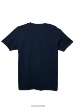 ropa educacion fisica Nixon camiseta eco-repreve con guión og azul marino/blanco 86XRT498 - Image 2