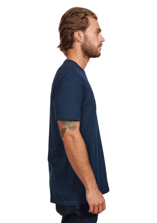 ropa educacion fisica Nixon camiseta eco-repreve con guión og azul marino/blanco 86XRT498 - Image 4