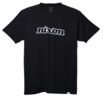 ropa educacion fisica Nixon camiseta eco-repreve con guión og blanco negro 86XRT499