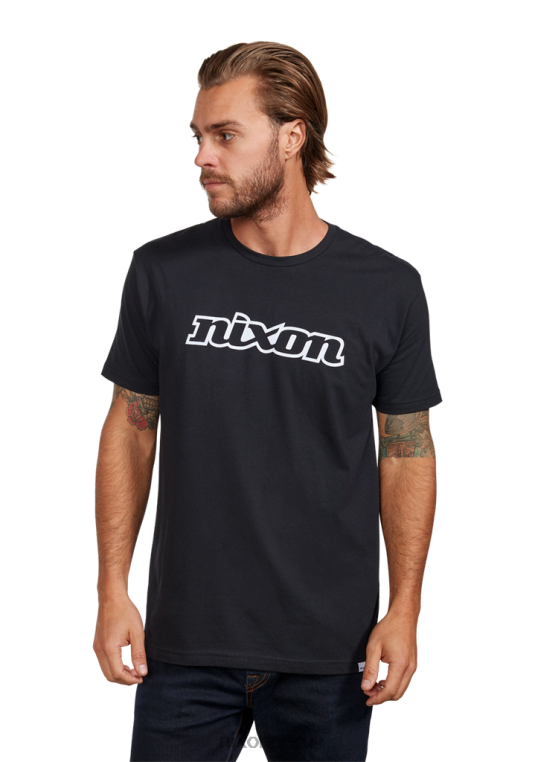 ropa educacion fisica Nixon camiseta eco-repreve con guión og blanco negro 86XRT499 - Image 3