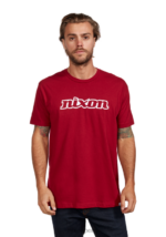 ropa educacion fisica Nixon camiseta eco-repreve con guión og cardenal/blanco 86XRT500 - Image 3