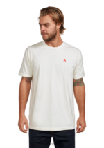 ropa educacion fisica Nixon camiseta gorrión repreve natural/rojo 86XRT496 - Image 3