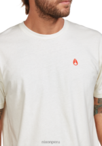 ropa educacion fisica Nixon camiseta gorrión repreve natural/rojo 86XRT496 - Image 6