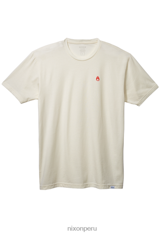 ropa educacion fisica Nixon camiseta gorrión repreve natural/rojo 86XRT496 - Image 1