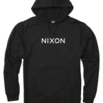 ropa educacion fisica Nixon sudadera con capucha con marca denominativa negro 86XRT462