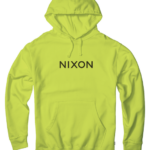 ropa educacion fisica Nixon sudadera con capucha con marca denominativa seguridad verde 86XRT465