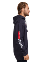 ropa educacion fisica Nixon sudadera con capucha de circuito azul marino/rojo 86XRT477 - Image 4