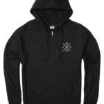 ropa educacion fisica Nixon sudadera con capucha y cremallera completa negro 86XRT466