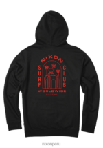 ropa educacion fisica Nixon sudadera con capucha y cremallera negro 86XRT471 - Image 2