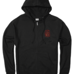 ropa educacion fisica Nixon sudadera con capucha y cremallera negro 86XRT471