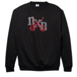 ropa educacion fisica Nixon sudadera rosas negro/rojo 86XRT474