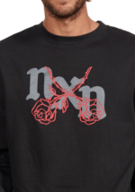 ropa educacion fisica Nixon sudadera rosas negro/rojo 86XRT474 - Image 6